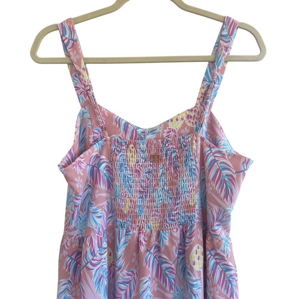 Simply Southern Multicolored Pineapple Maxi Dress Women's Small Tropical - Picture 3 of 4